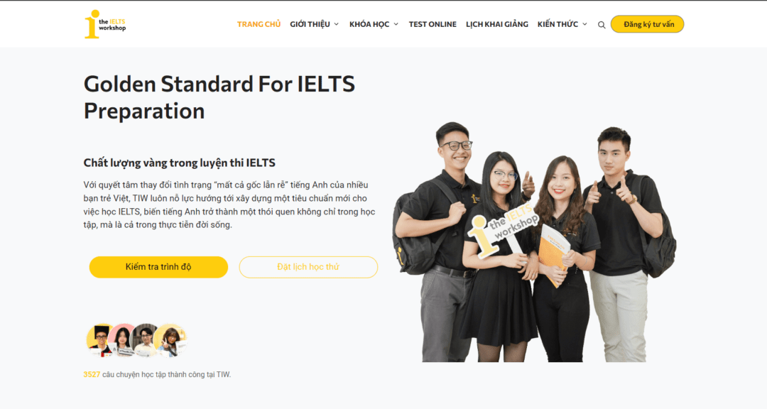 Code Tốt xây dựng website cho The IELTS Workshop